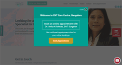 Desktop Screenshot of bangaloreentcarecentre.com